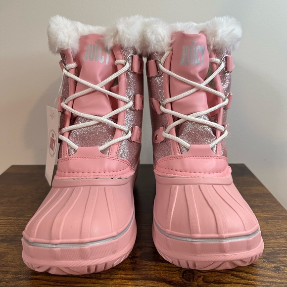Juicy Couture Girls JJK ESCALON Pink Boots . NWT/box Size Big girl 6 - Picture 3 of 5